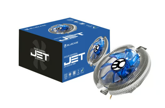 COOLER UNIVERSAL JET INTEL E AMD ALUMINIO - BULK - (BC-08UA) - BLUECASE - TDP 95W