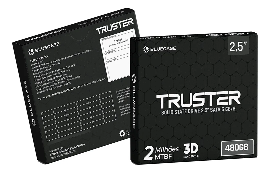 SSD 2,5" TRUSTER 120GB SATA3 BLUECASE PN BS3S30/120G - BOX REF 8495