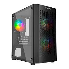 Gabinete Gamer LikeTec Dark Revolution Preto C/ 3 Fans Led RGB
