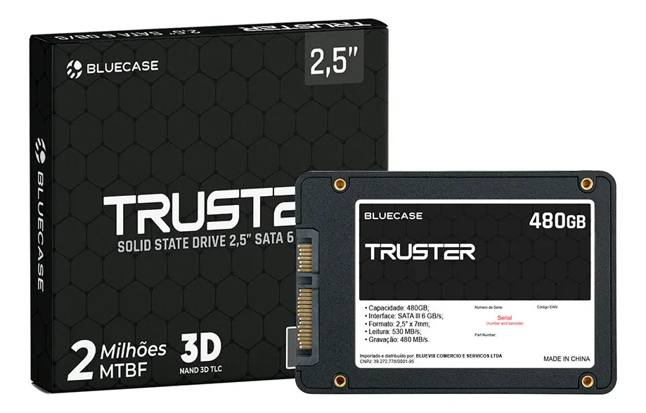 SSD 2,5" TRUSTER 120GB SATA3 BLUECASE PN BS3S30/120G - BOX REF 8495